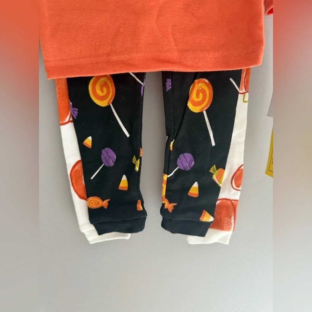 Carters Halloween Ghost Pumpkin Fall Pajama Matching Sets SZ 18M New 100% Cotton